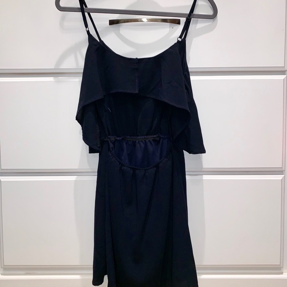 Navy spaghetti strap Tobi dress with open back - Picture 3 of 7